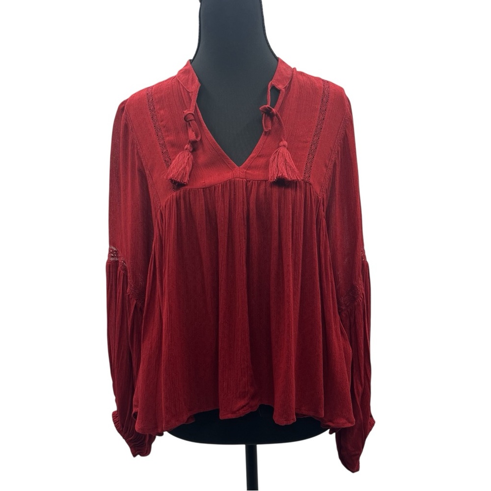 B•O•G Collective Elegant Burgundy Women's Top